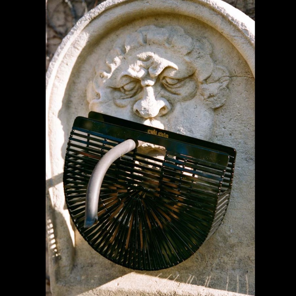 Cult Gaia Acrylic Ark Black Clutch